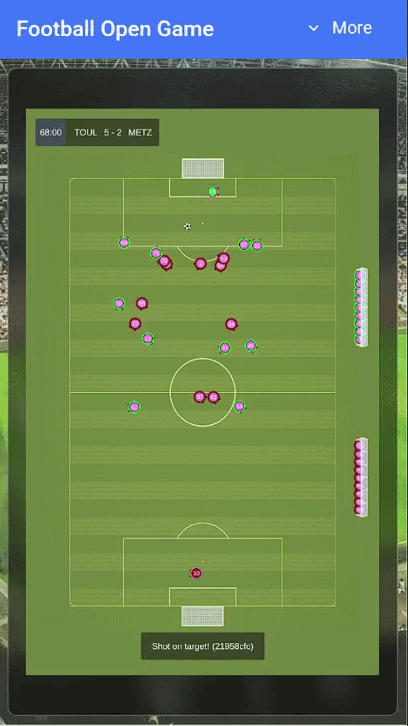 Live match simulation